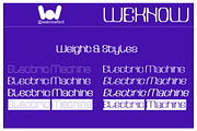 Electric Machine font, a Sans Serif Font by weknow (Thumbnail 7 of 8)