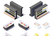 Vector isometric grocery equipment, a Food Illustration by tele52 (Thumbnail 5 of 11)