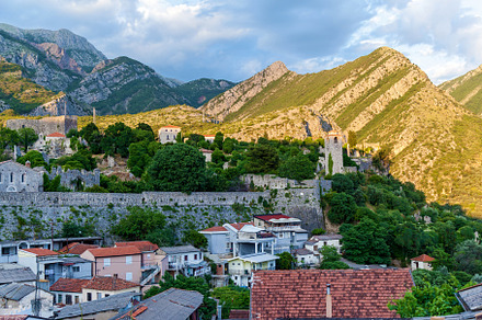 The old fortress and the city of Bar, an Architecture Photo by Photostock