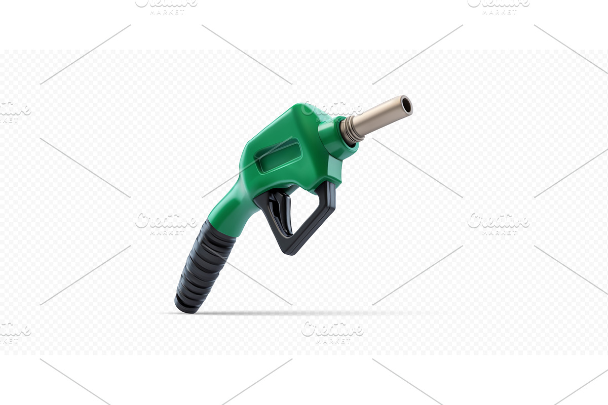 Fueling up with a green fuel nozzle, an Illustration by ZinetroN