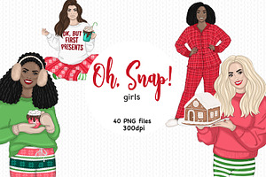 Oh Snap Girls Clipart, a Person Illustration by GlamArtZhanna