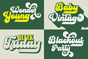 Mafhea - Vintage Retro Font, a Script Font by Letter Fresh (Thumbnail 11 of 12)