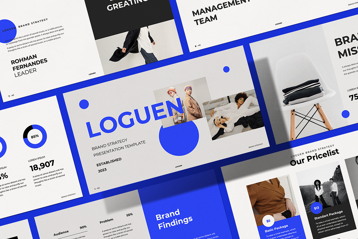 Loguen Brand Strategy - Powerpoint, a Presentation Template by Surotype (Photo 1 of 10)