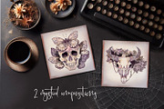 Boho Mystery Halloween collection, a Decorative Illustration by Shabbypie (Thumbnail 9 of 14)