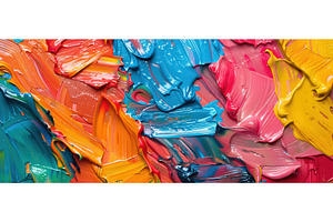 Colorful abstract texture of thick, an Arts & Entertainment Photo by piter.goskov