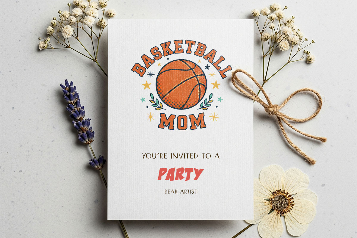 Cute Basketball Mom & Game Day, a Sport Illustration by GlitterCraft (Photo 76 of 101)
