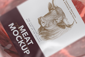 Meat Packaging Mockup
