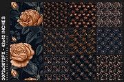 10 Copper Botanica Patterns, a Pattern Graphic by Motifs (Thumbnail 12 of 12)