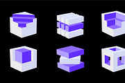 3D Block Logo Pack 12+ Modern, a Textures & Material 3D Model by Abdulrehman58 (Thumbnail 2 of 3)