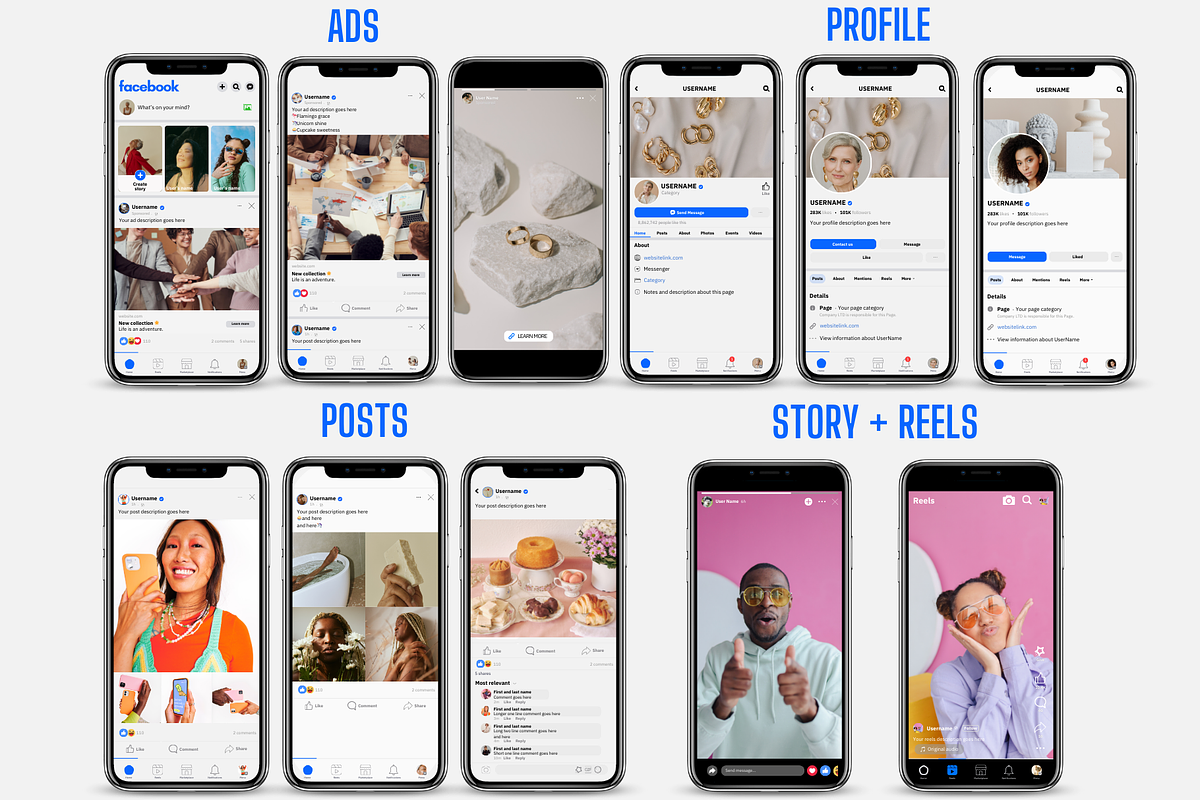 Social Media Mockup Canva Bundle preview 5