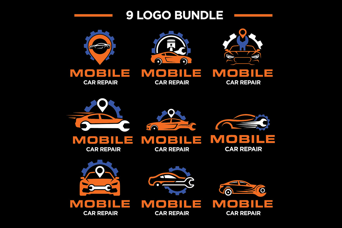 Mobile Car Repair Logo Bundle, a Branding & Logo Template by Guavanaboy (Photo 1 of 3)