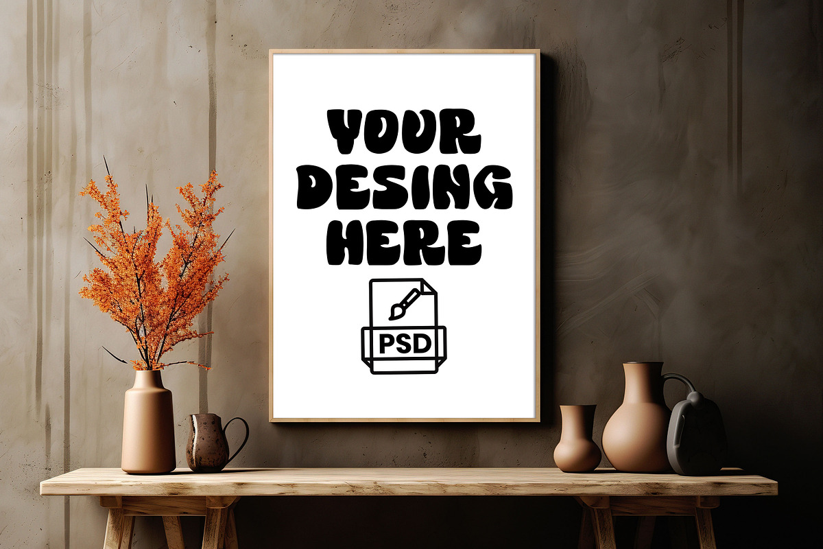 4 PSD Frame Mockup Canvas frame, a Product Mockup by one-touch (Photo 2 of 5)