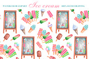 Ice cream watercolor set., a Food Illustration by SabinaWatercolorArt (Thumbnail 17 of 17)