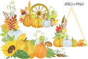 Autumn Floral Frames, Wreaths, a Seasonal Illustration by Contes_de_fée (Thumbnail 2 of 12)