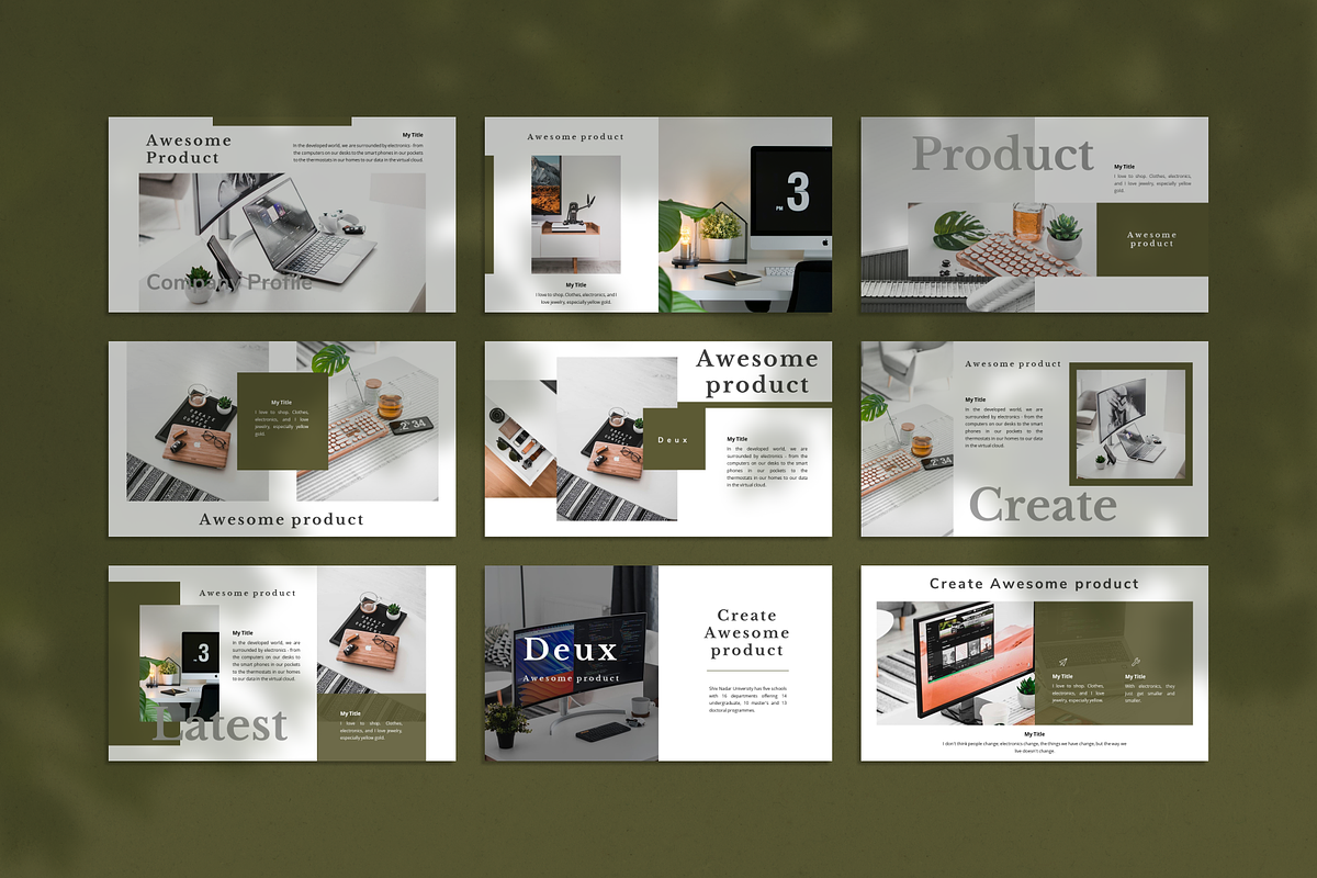 Deux Creative PowerPoint Template, a Presentation Template by uiplus (Photo 2 of 5)