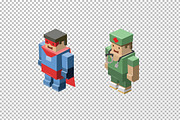 Vector isometric character, an Object Graphic by lemonoff (Thumbnail 7 of 7)