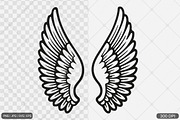 Angel Wings SVG PNG Design Bundle, an Illustration by Actual Pixel (Thumbnail 7 of 12)