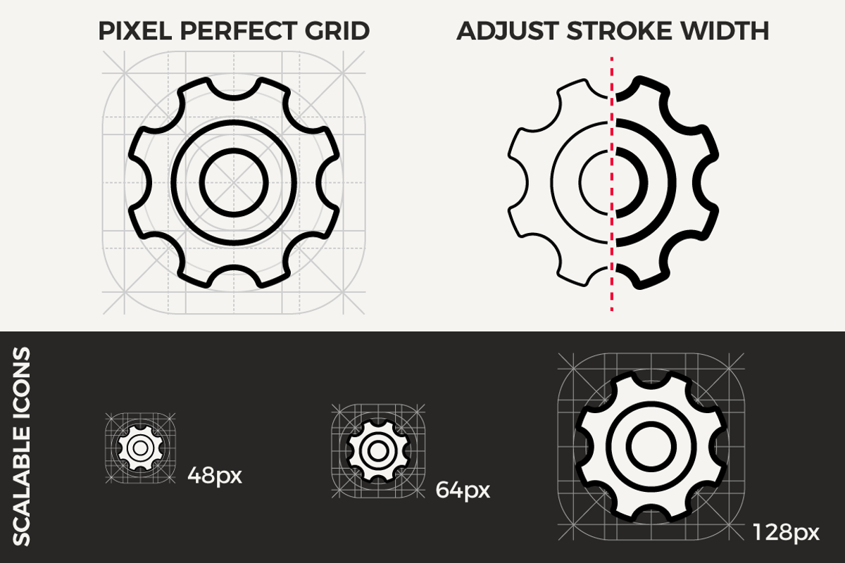 100 Essential Icons - Outline Style, an Outline Icon by Designerbundle (Photo 2 of 3)