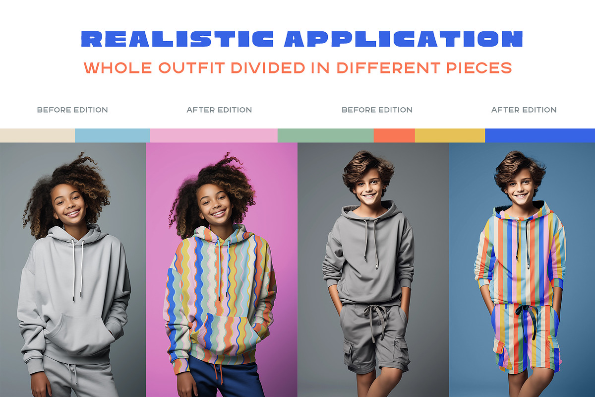 Children mockup bundle - 4 files psd, a Hoody Mockup by Apparel Mockups (Photo 3 of 4)