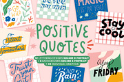 Positive Quotes Pack - Vector, a Background Graphic by Carole Chevalier (Thumbnail 1 of 10)