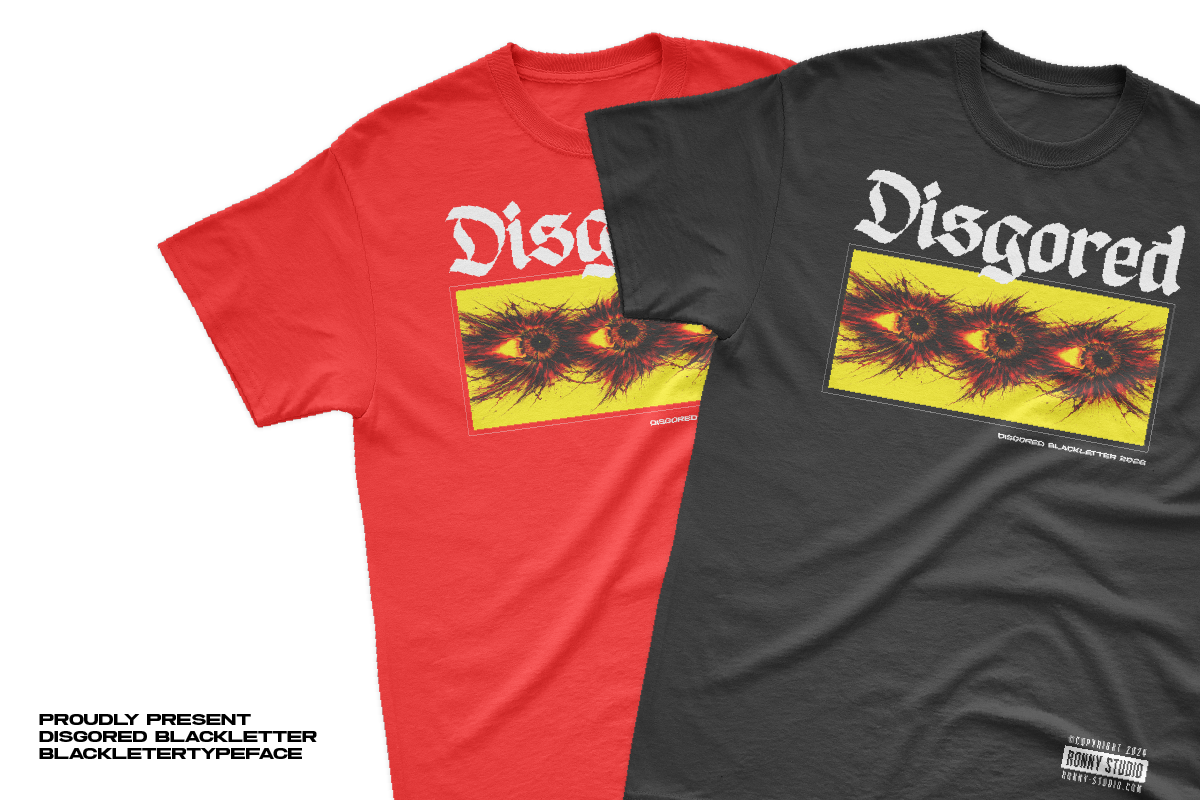 Disgored Blackleter Display Font, a Blackletter Font by Ronny Studio (Photo 4 of 9)