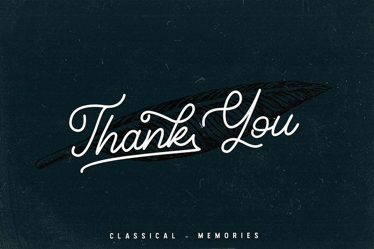Classical - Classy Monoline, a Script Font by MLKWSN (Photo 12 of 12)