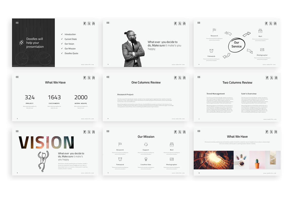 Doodles - Powerpoint Template, a Presentation Template by Mikokit (Photo 2 of 13)
