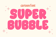 Super Bubble - Cartoon Font Types, a Font by KiddoGlyphs Studio (Thumbnail 1 of 3)
