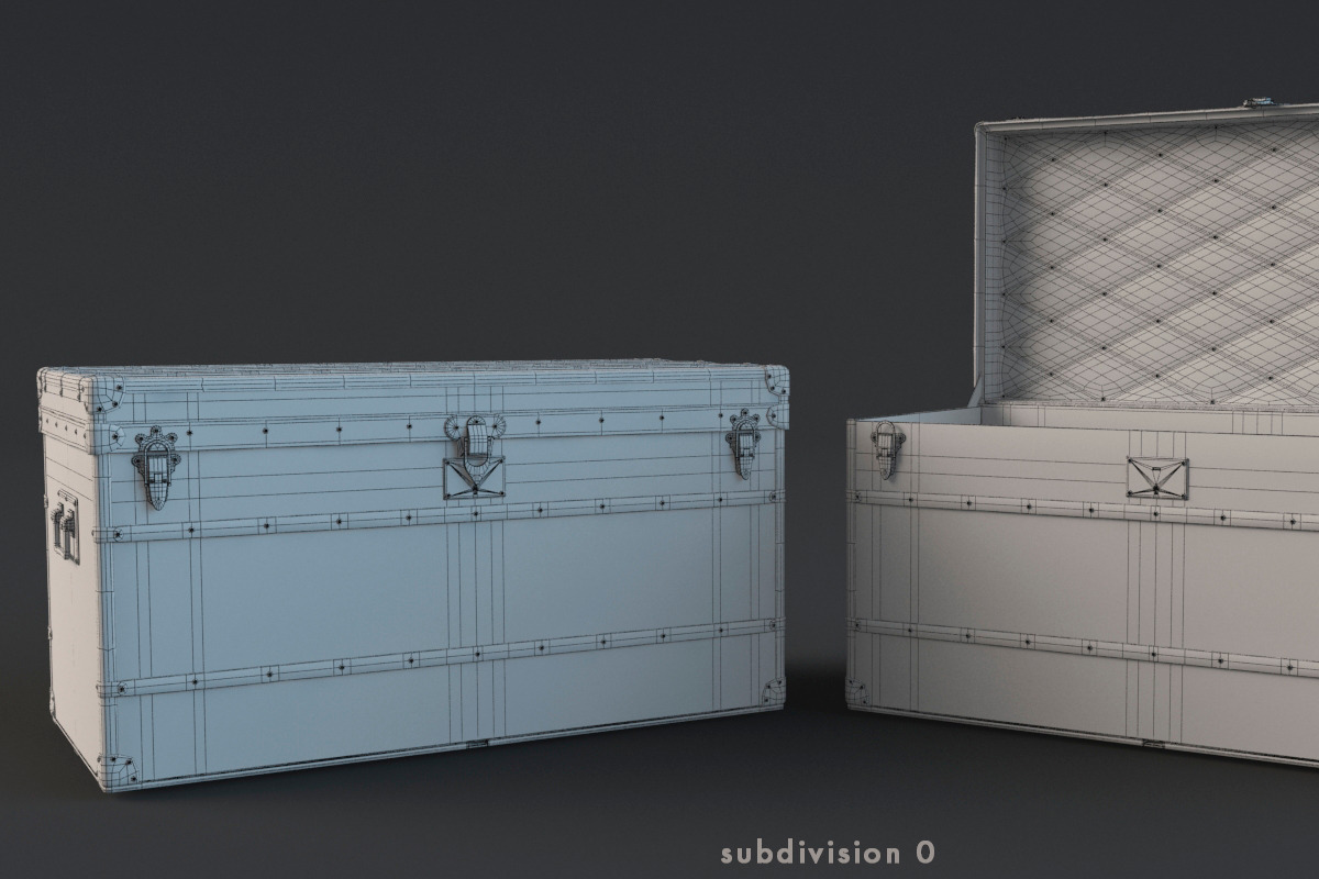 Louis Vuitton Trunk, a Furniture 3D Model by Dmitriy Kalko (Photo 11 of 18)
