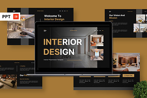 Interior Design - Interior PPT, a Presentation Template by Deepslide Studio