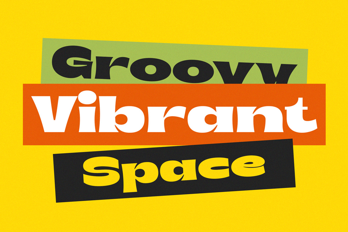 Bront-Olo – Retro Groovy Bold Font, a Sans Serif Font by kangfont Studio (Photo 5 of 10)