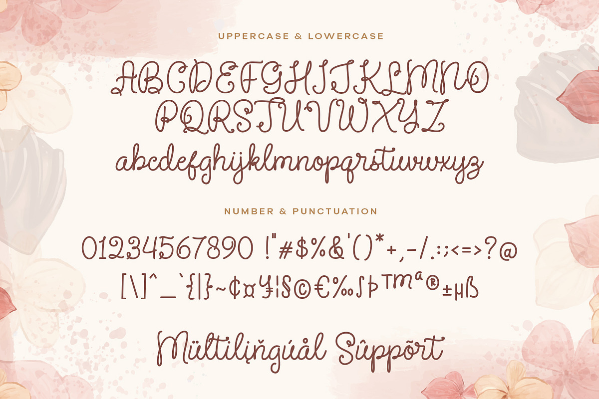 Ragista Sweet | cute monoline font, a Handwritten Font by Siwox Studios (Photo 6 of 7)