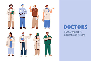 Doctors, medic workers, clinic staff, a Healthcare Illustration by Good Studio