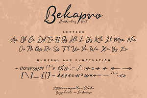 Bekapro Handwriting Font