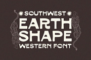 Earth Shape Southwestern Font, a Handwritten Font by Viswell (Thumbnail 1 of 10)