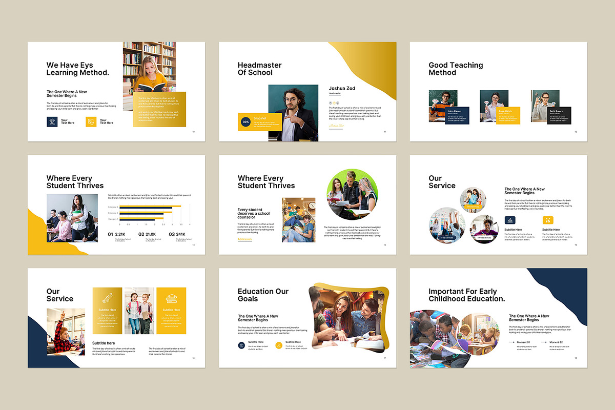 School Admission Presentation, a Presentation Template by evgenystudio (Photo 7 of 8)