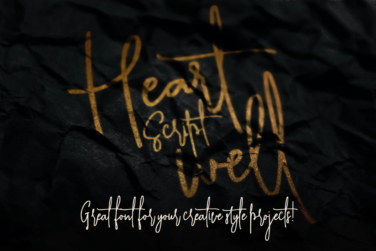 Heartwell Script Font preview 4