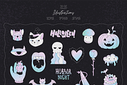 Cute Creepy Halloween Graphics, an Object Graphic by Animoon (Thumbnail 4 of 14)