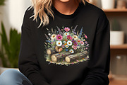 Wildflowers on Logs, an Illustration by DreamCafeArt (Thumbnail 5 of 7)