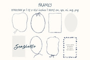 Seashells vector illustrations frame, an Object Graphic by Yuliya Derbisheva (Thumbnail 10 of 13)