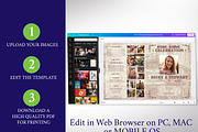 Cowgirl Tabloid Funeral Program, a Brochure Template by Four C Graphic (Thumbnail 7 of 10)