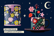 Midnight Garden Graphic Collection, a Pattern Graphic by rouxsupplyco (Thumbnail 2 of 12)