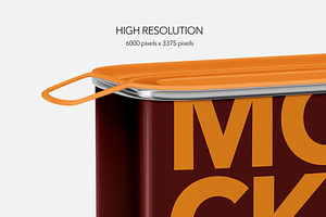 Tin Powder Mockup - Glossy Cover