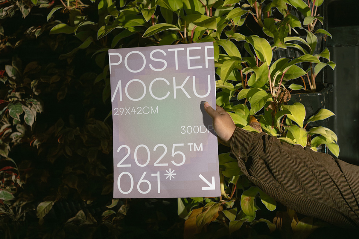 Poster Mockup - VOL 1, a Product Mockup by Simetrica Labs (Photo 3 of 6)
