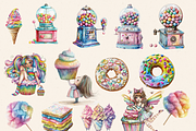 CANDYLAND RAINBOW TREATS CLIPART, a Food Illustration by Daring Digies (Thumbnail 4 of 7)