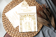 Gold Indian Wedding Invitation Card, an Invitation Template by TheSimplySereneShop (Thumbnail 2 of 10)