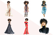 Black Girl Chic Fashion Doll Clipart, an Illustration by Design Market (Thumbnail 2 of 3)