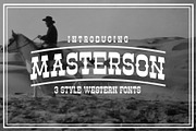 Masterson Font Family, a Slab Serif Font by Arterfak Project (Thumbnail 1 of 8)