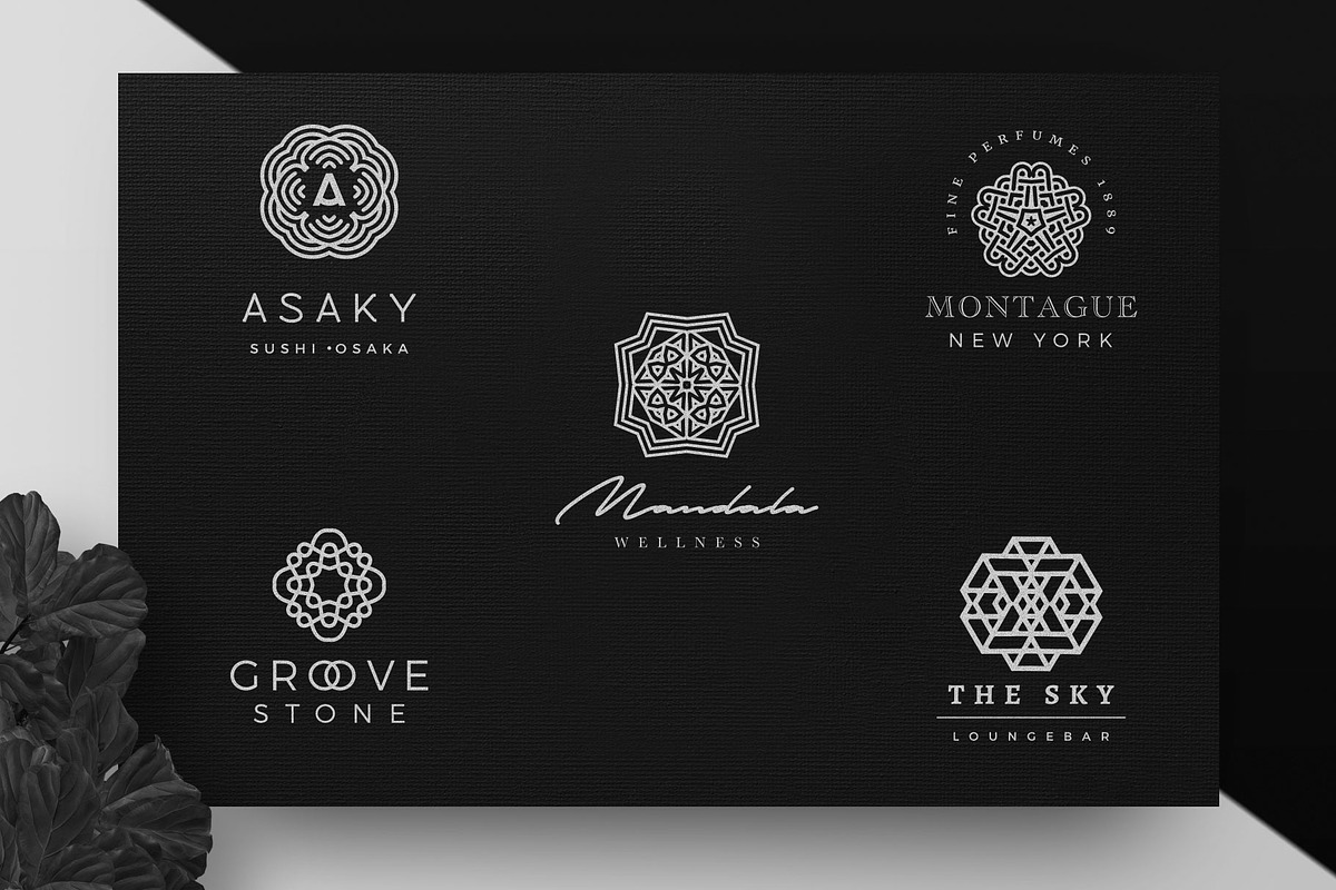 Geometric Logo: Minimalist branding, a Branding & Logo Template by Nues Design (Photo 11 of 22)