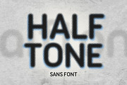 Halftone Sans, a Sans Serif Font by DesignSomething (Thumbnail 1 of 5)